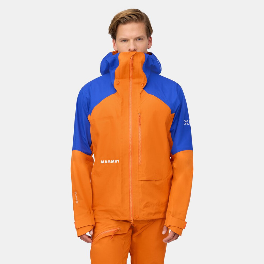 eiger nordwand advanced hs hettejakke herre eiger oransje-eiger blå