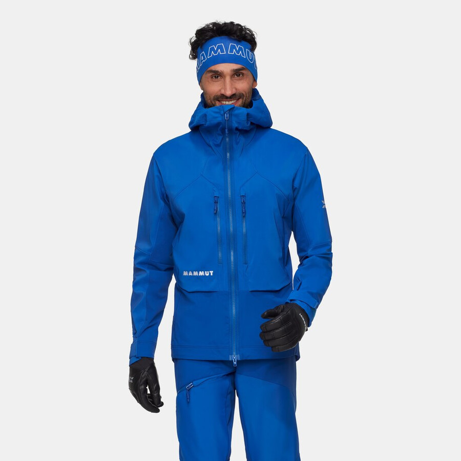 eiger nordwand pro so hettejakke herre eiger blå