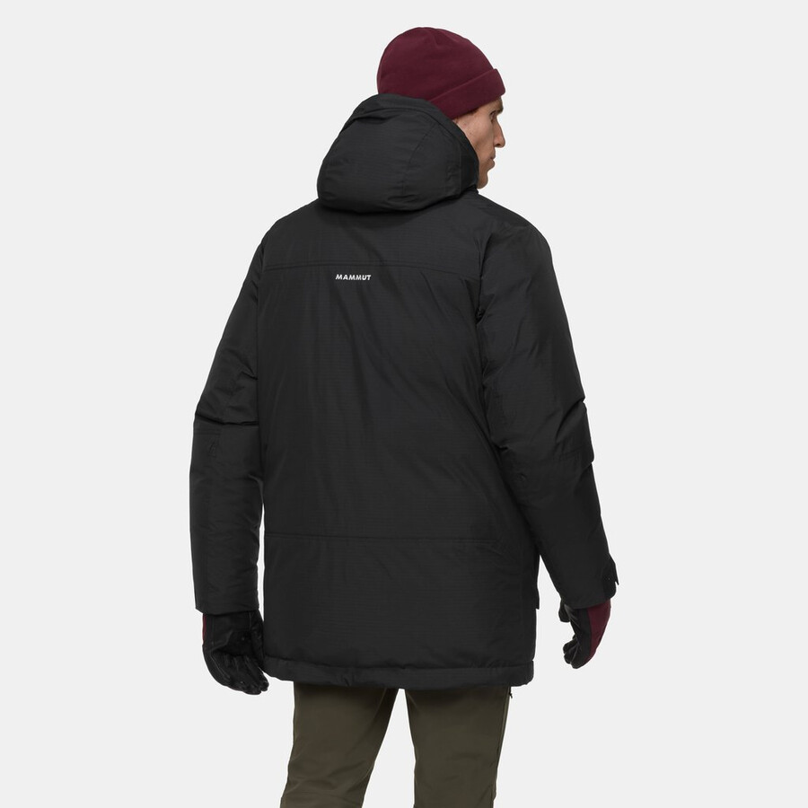 arctic in hetteparka herre isbreblå-svart