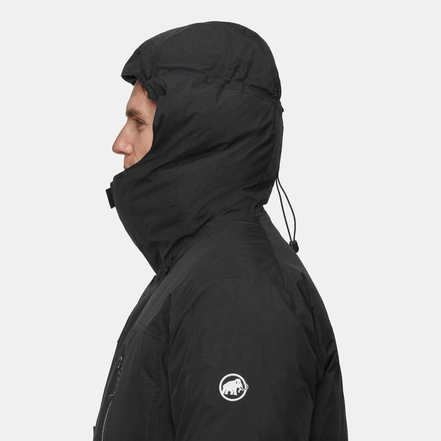arctic in hetteparka herre isbreblå-svart