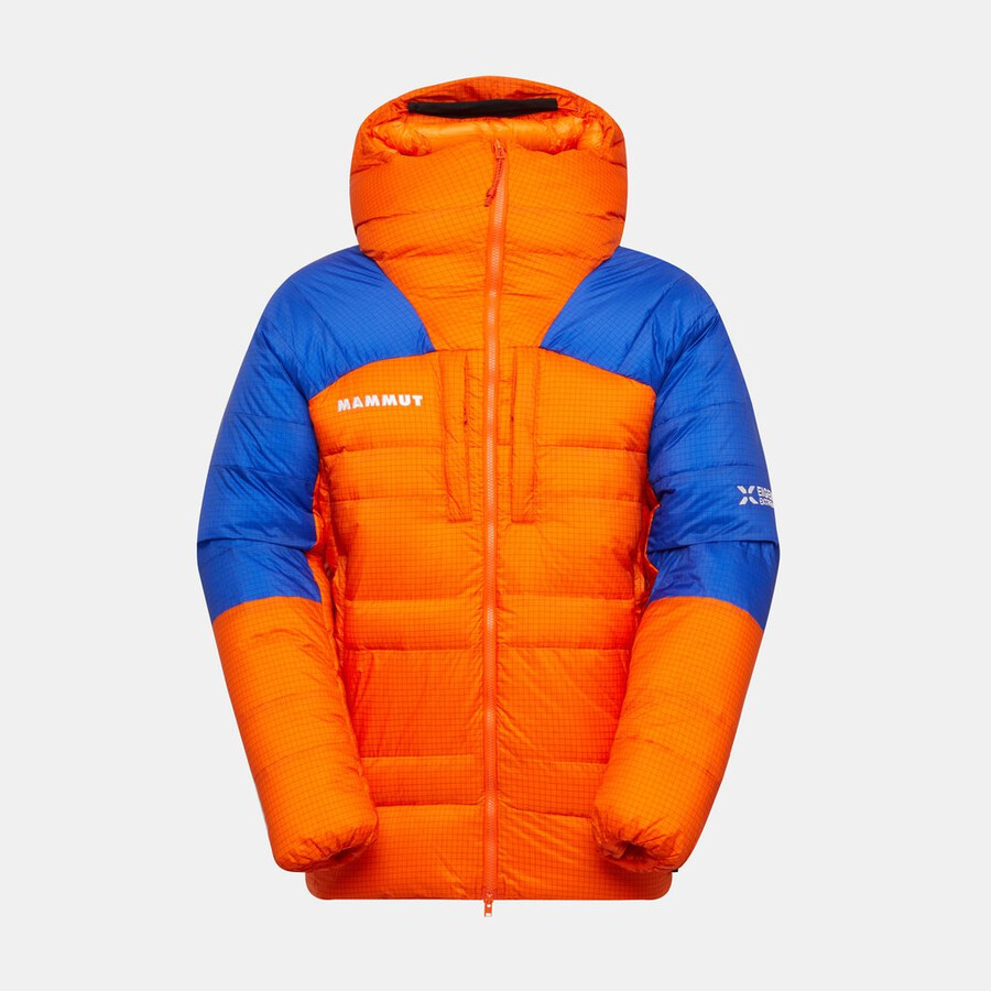 eiger nordwand pro down in hetteparka herre eiger oransje-eiger blå