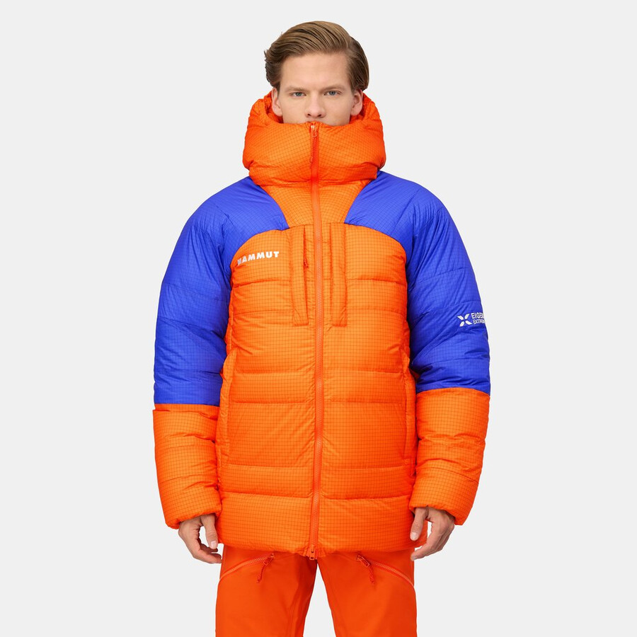 eiger nordwand pro down in hetteparka herre eiger oransje-eiger blå