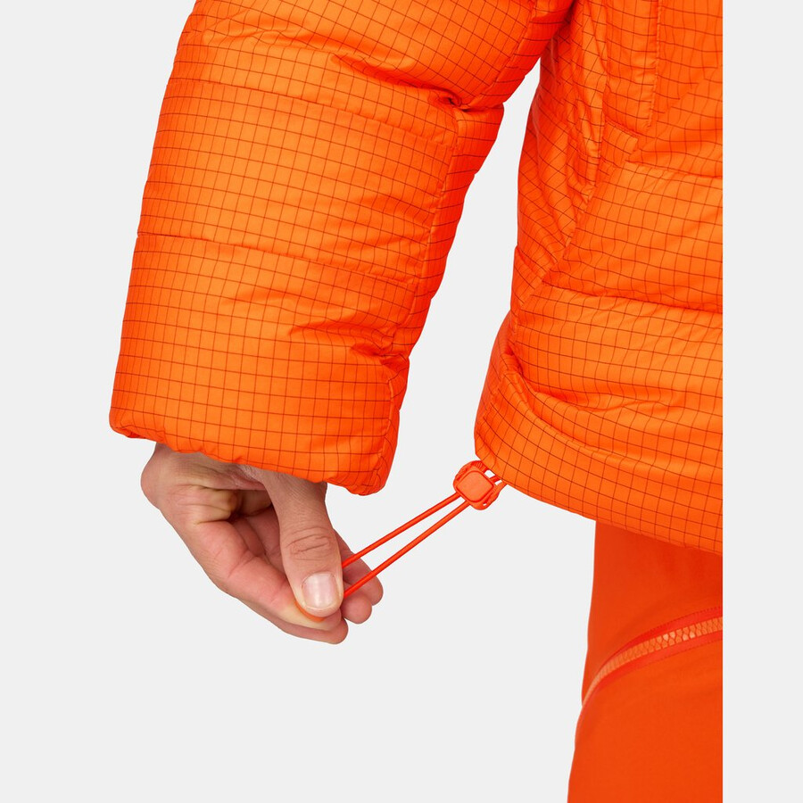 eiger nordwand pro down in hetteparka herre eiger oransje-eiger blå