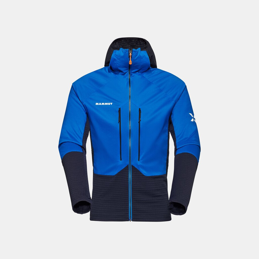 eiger nordwand ml hybrid hettejakke herre azurit-natt