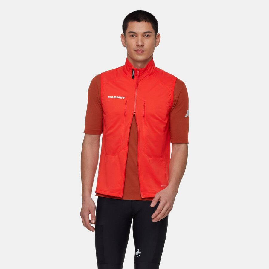 assos x mammut ml hybrid vest herre mammut rød