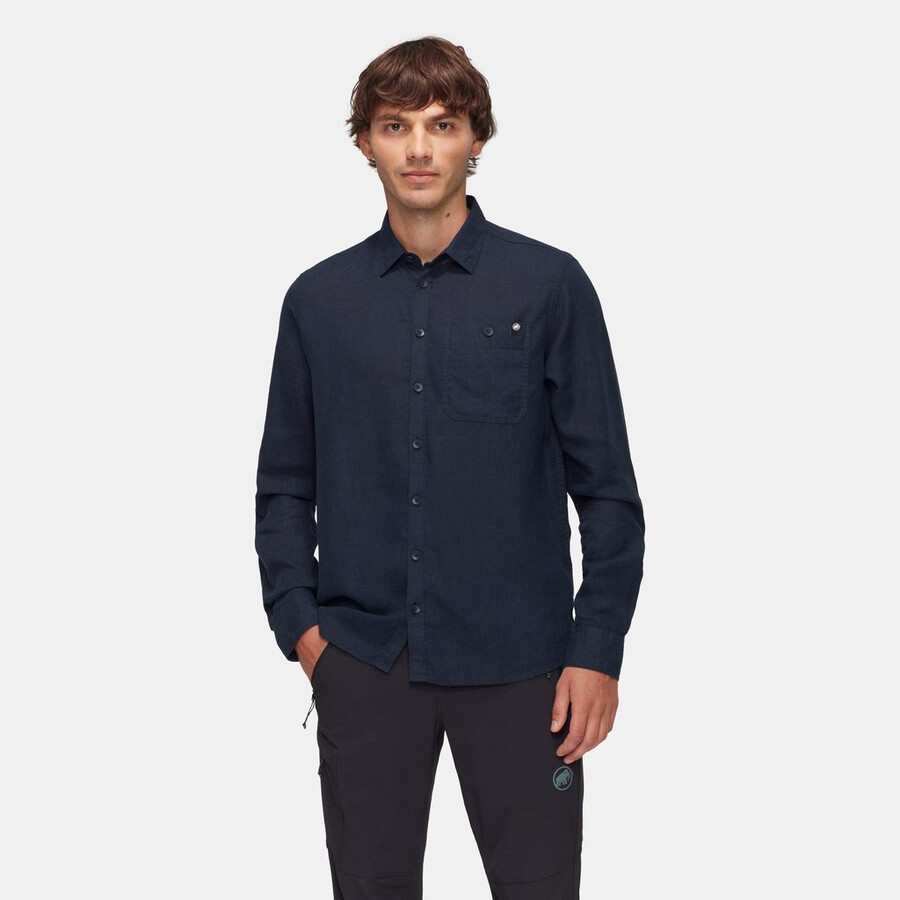 alvra summer longsleeve shirt herre marine