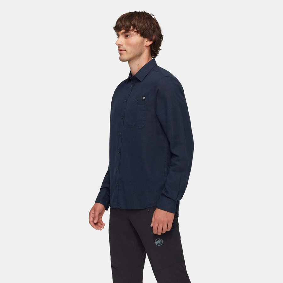 alvra summer longsleeve shirt herre marine