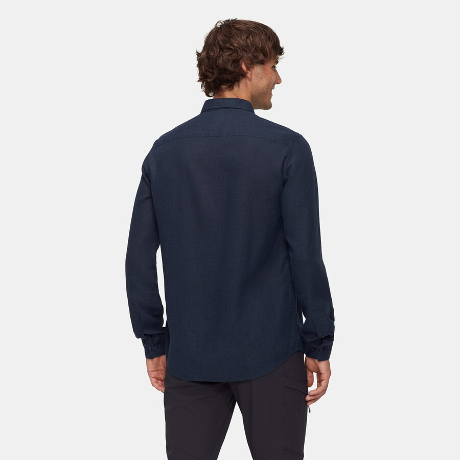 alvra summer longsleeve shirt herre marine