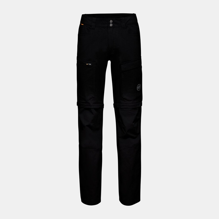 zinal hybrid zip off bukser herre svart