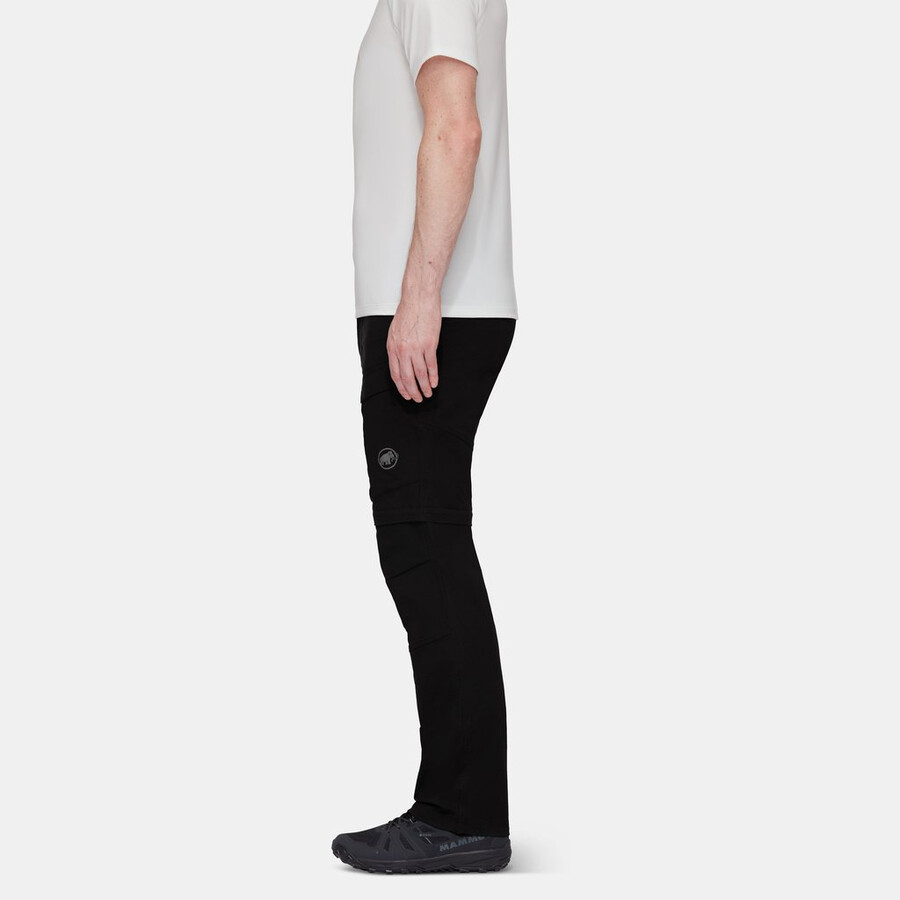 zinal hybrid zip off bukser herre svart