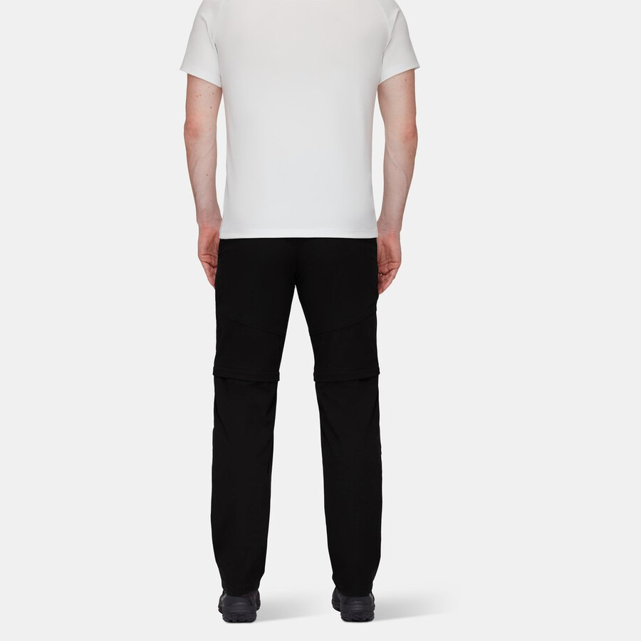 zinal hybrid zip off bukser herre svart
