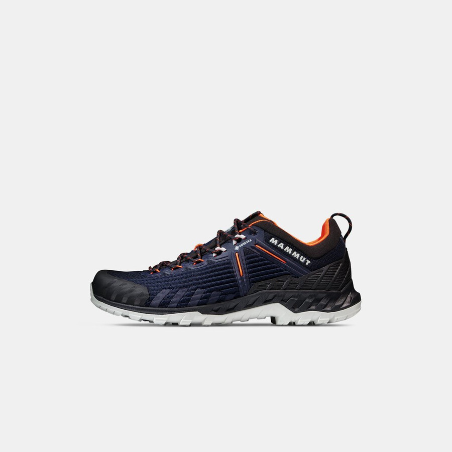 alnasca knit iii low gtx herre svart-isblå