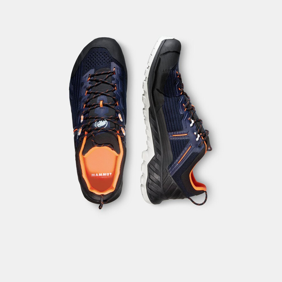 alnasca knit iii low gtx herre svart-isblå