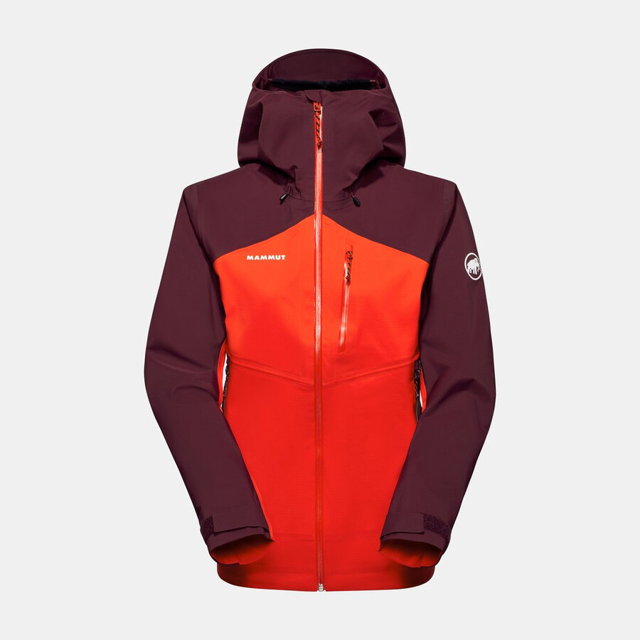 alto guide hs hettejakke dame mammut rød-vin