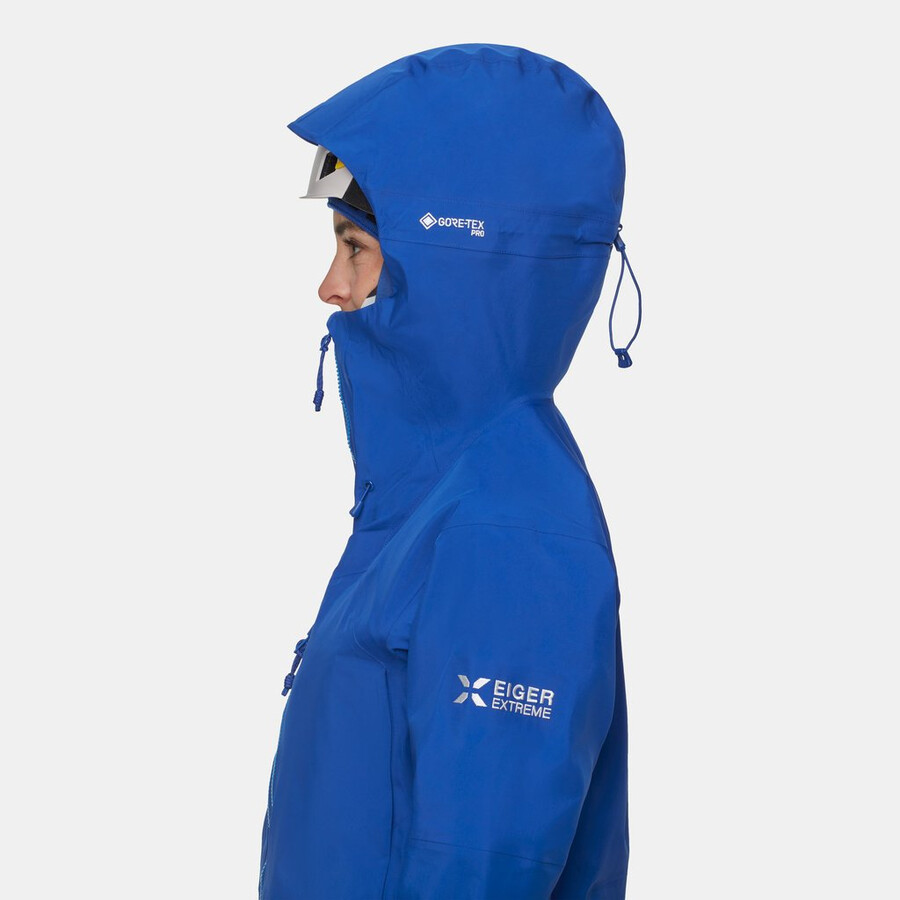 eiger nordwand advanced hs hettejakke dame eiger blå