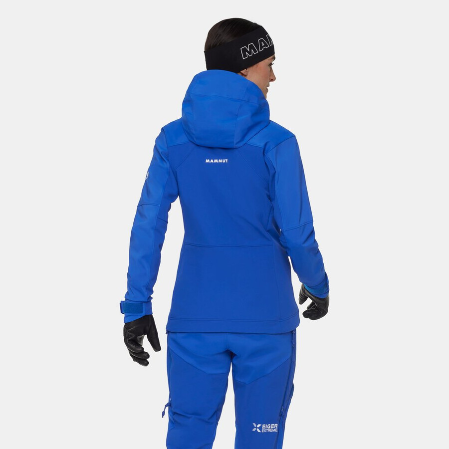 eiger nordwand pro so hettejakke dame eiger blå