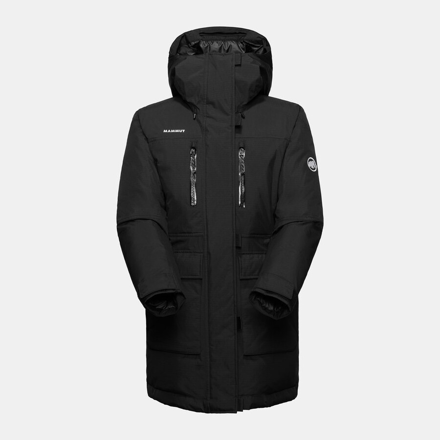 arctic in hetteparka dame isbreblå-svart