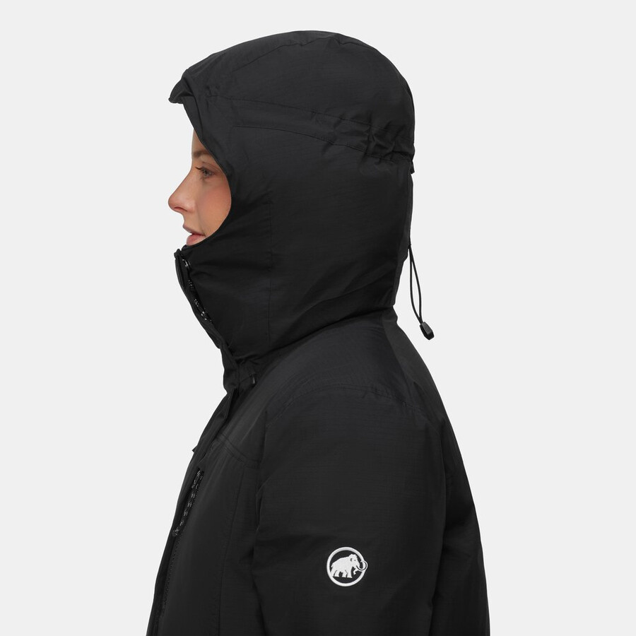 arctic in hetteparka dame isbreblå-svart