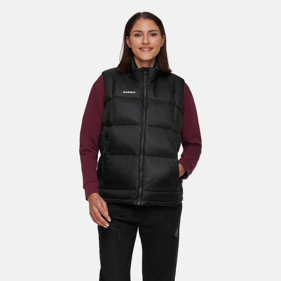 glacier glow in vest dame vin