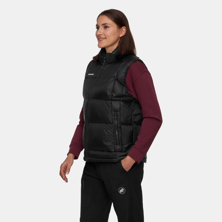 glacier glow in vest dame vin