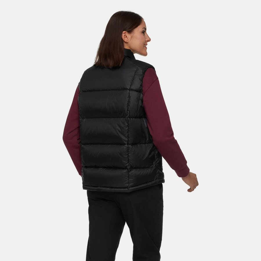 glacier glow in vest dame vin