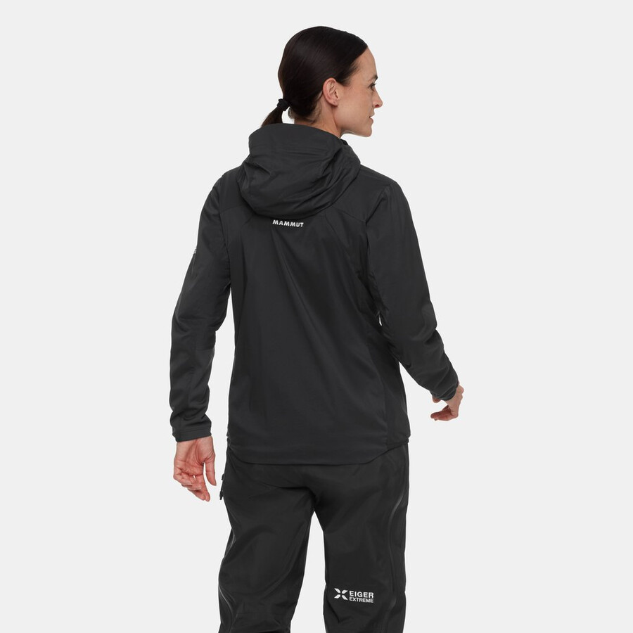 eiger nordwand in flex air hettejakke dame svart