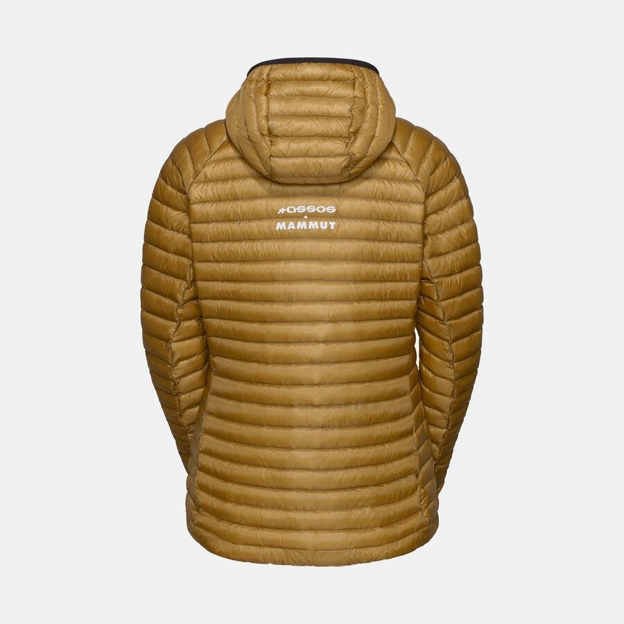 assos x mammut aenergy in hettejakke dame naturbrun-beige