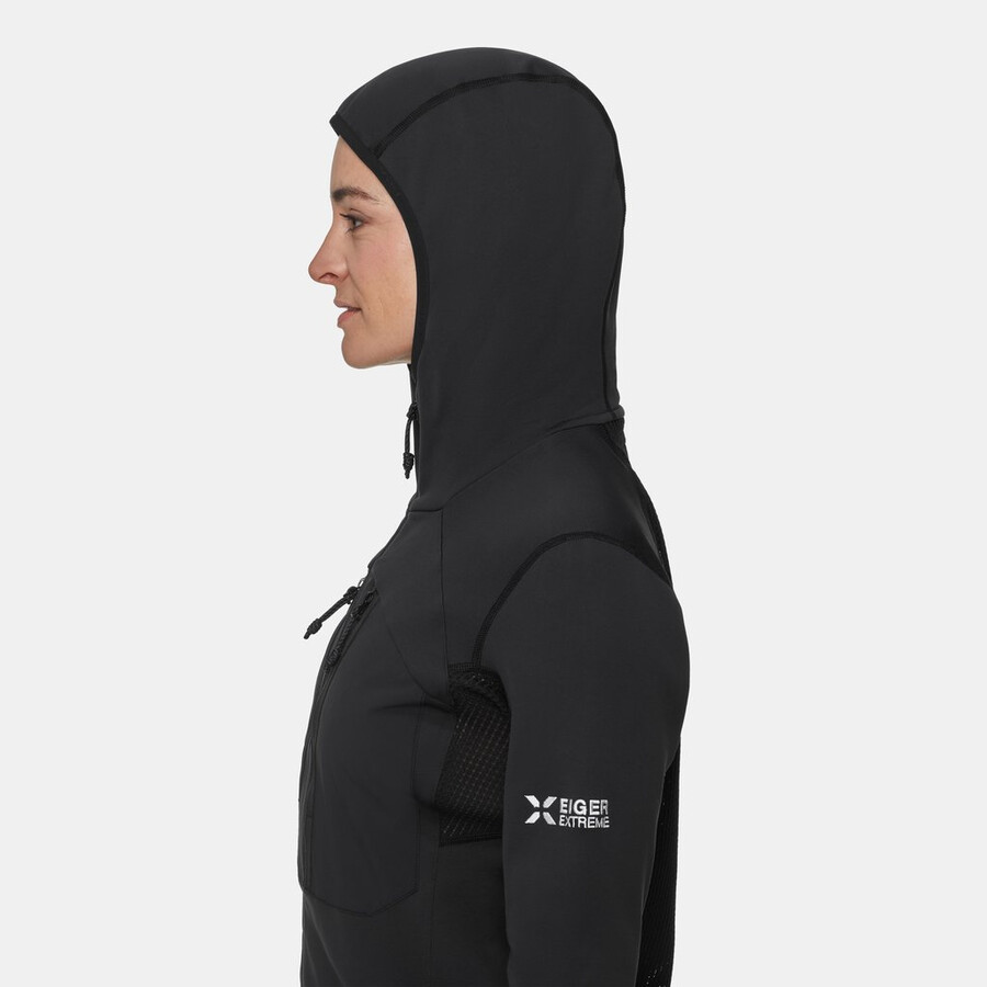 eiger nordwand advanced ml hettejakke dame svart