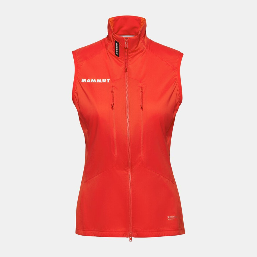 assos x mammut ml hybridvest dame mammut rød