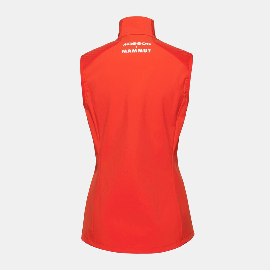 assos x mammut ml hybridvest dame mammut rød