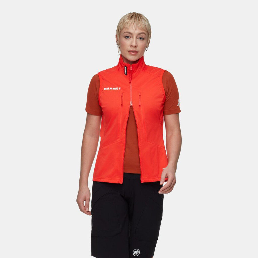 assos x mammut ml hybridvest dame mammut rød