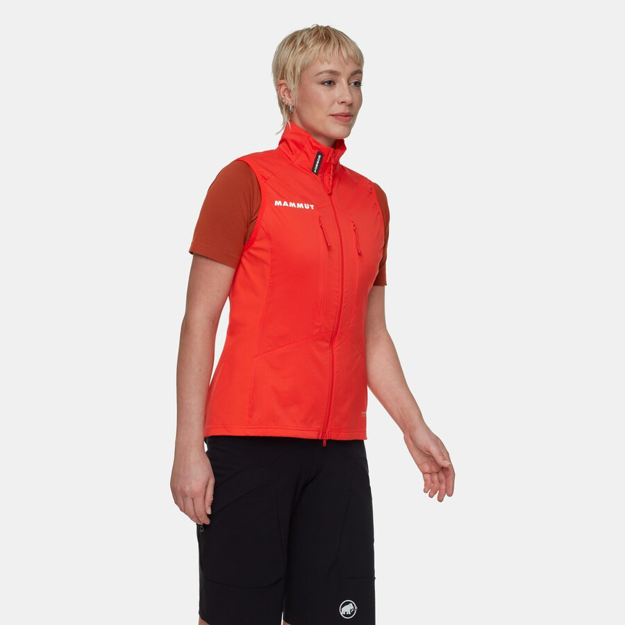 assos x mammut ml hybridvest dame mammut rød