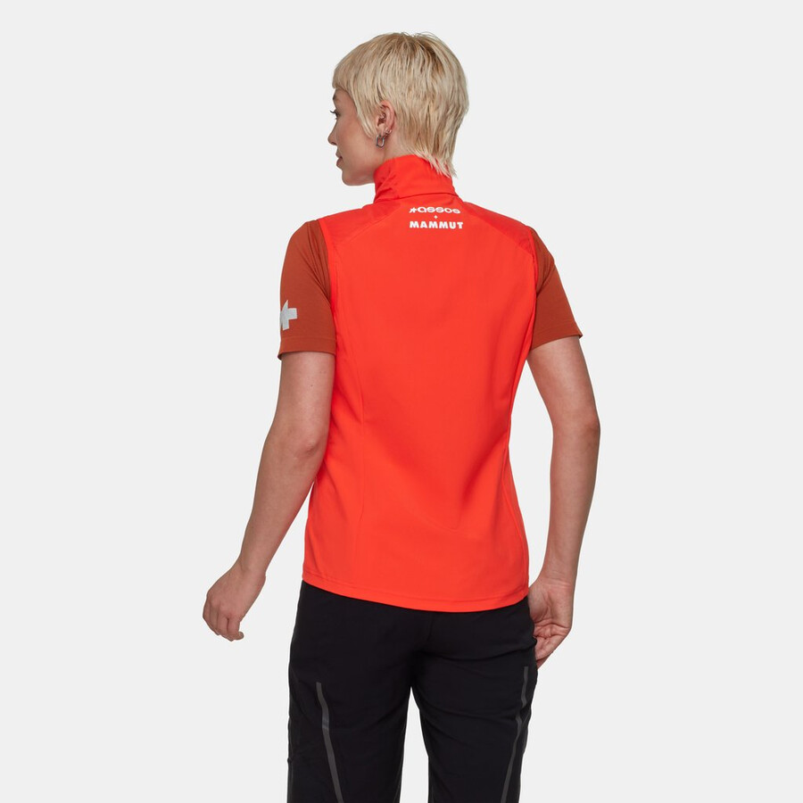 assos x mammut ml hybridvest dame mammut rød