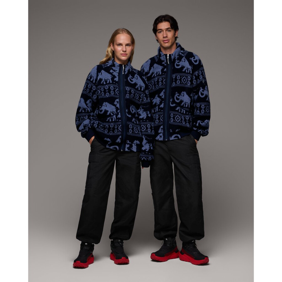 mammut x cabourn direttissima wool ml jacket sort marine-lett marine