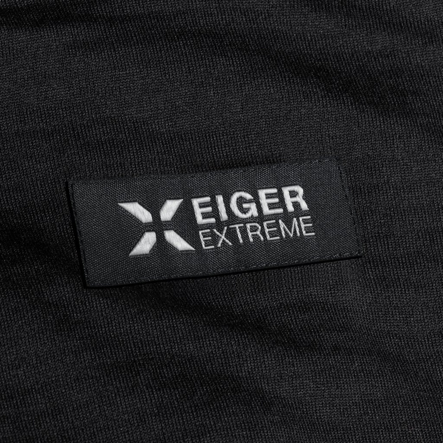 eiger nordwand advanced fl hettegenser med halv glidelås dame svart