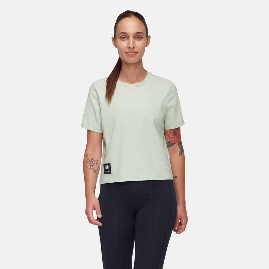 massone t-skjorte cropped dame patch sølvsalvie