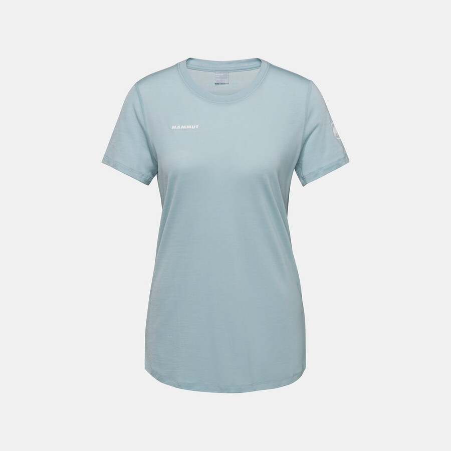 tree wool fl t-skjorte dame mammut rød
