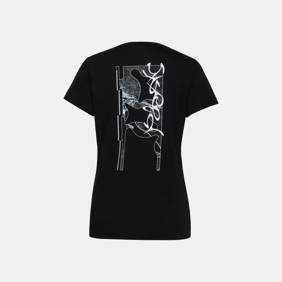 flash t-skjorte dame svart