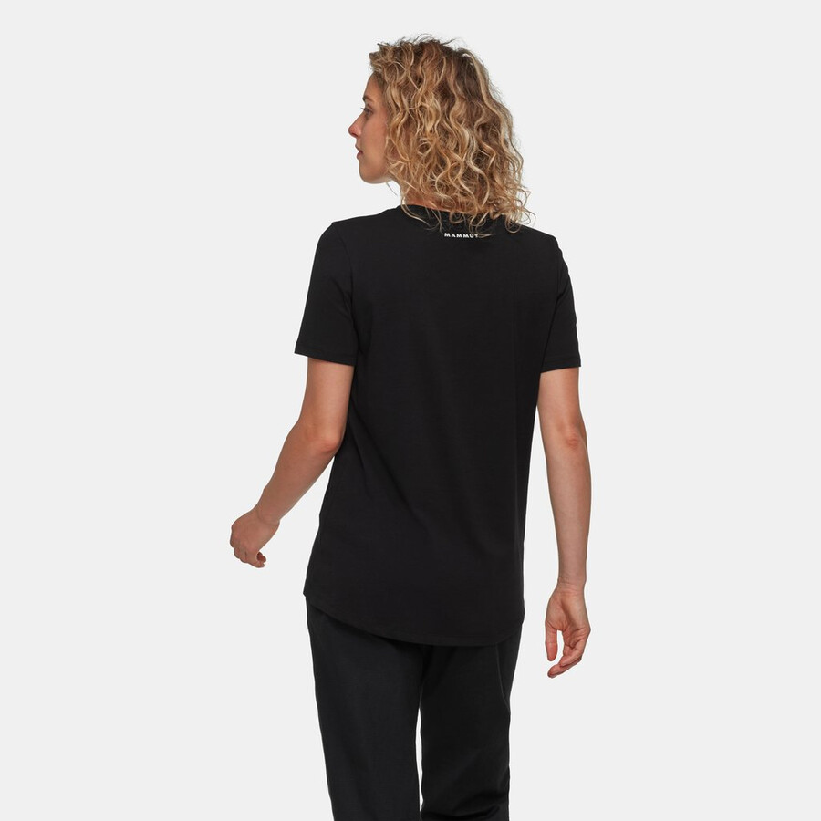 mammut core t-skjorte dame alpine flower svart