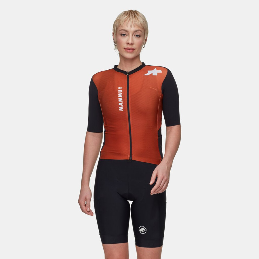 assos x mammut tactica dametrøye t5 rød