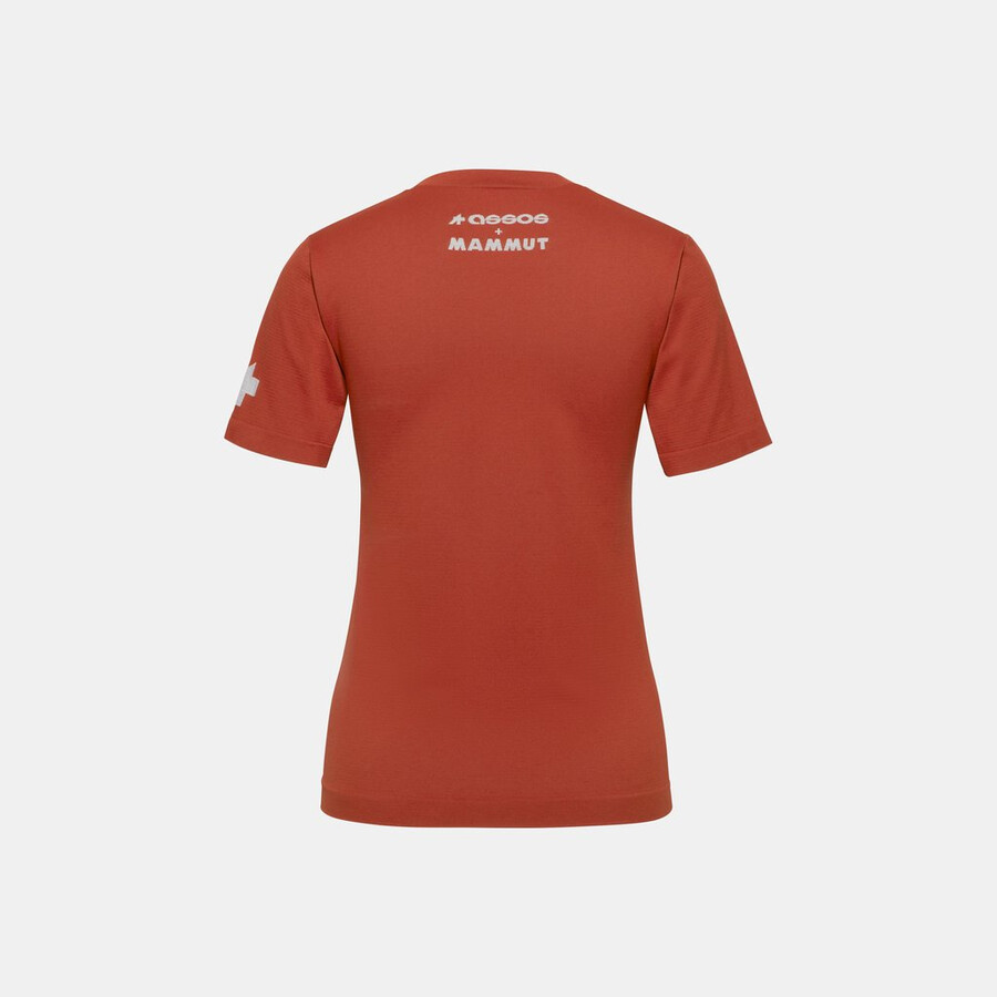 assos x mammut tactica dame tech t-skjorte t5 rust