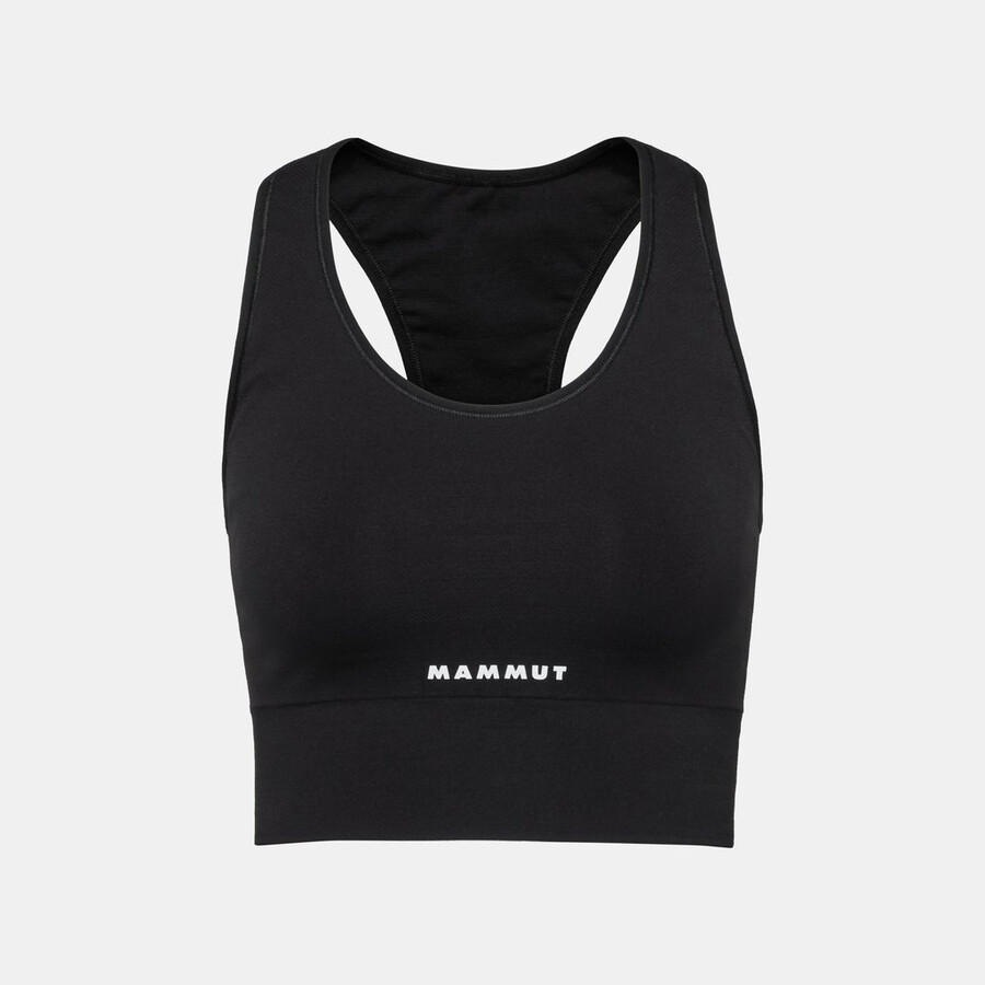 all-mountain sømløs bl sport-bh dame svart