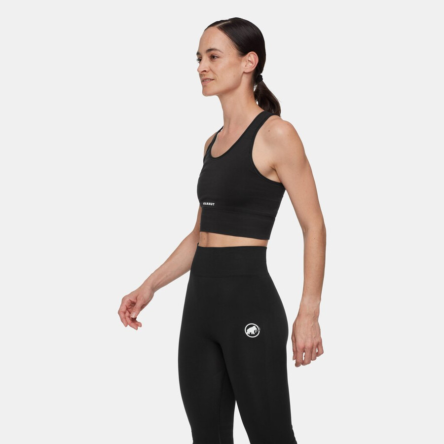 all-mountain sømløs bl sport-bh dame svart