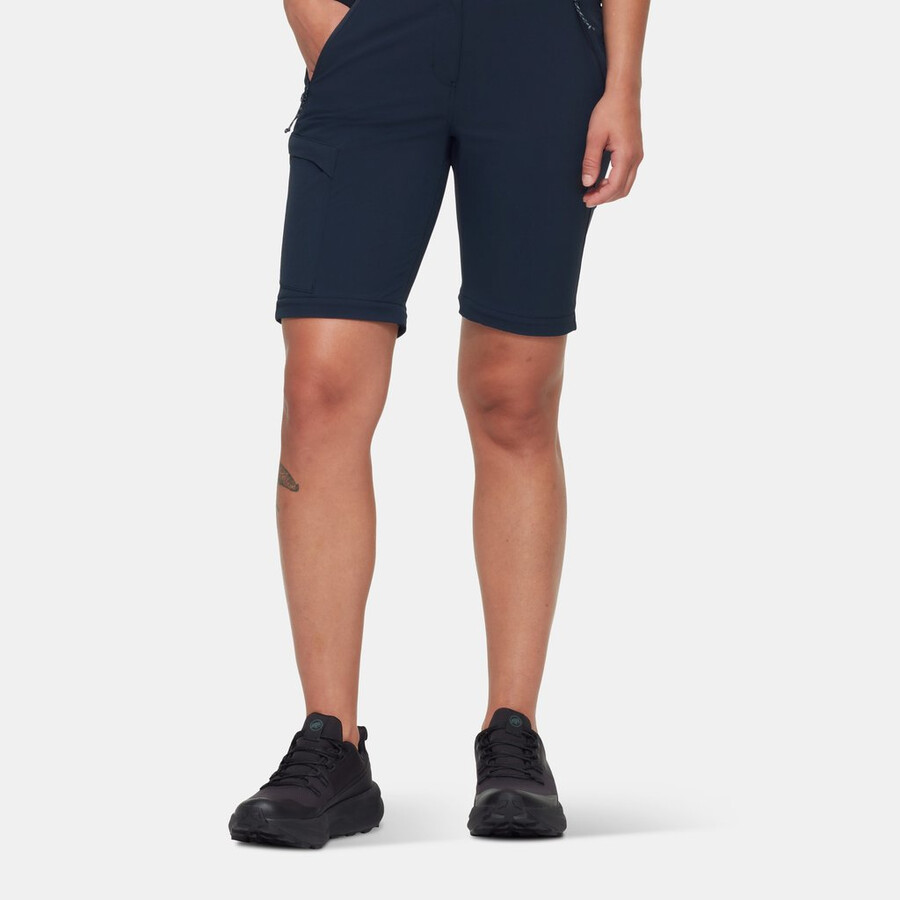 runbold iv zip off-bukser dame marineblå