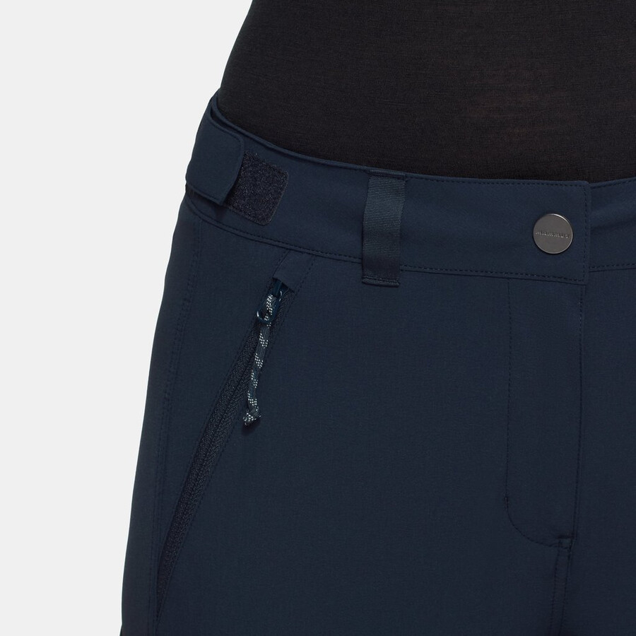 runbold iv zip off-bukser dame marineblå