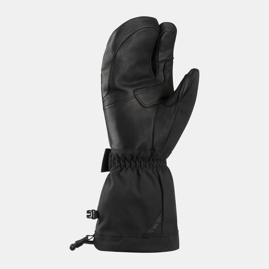 eiger nordwand warm 3-finger glove black