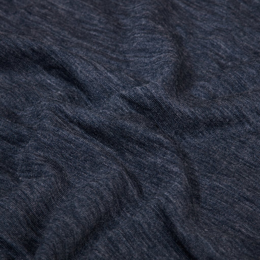 tree wool halsmansjett marine melange