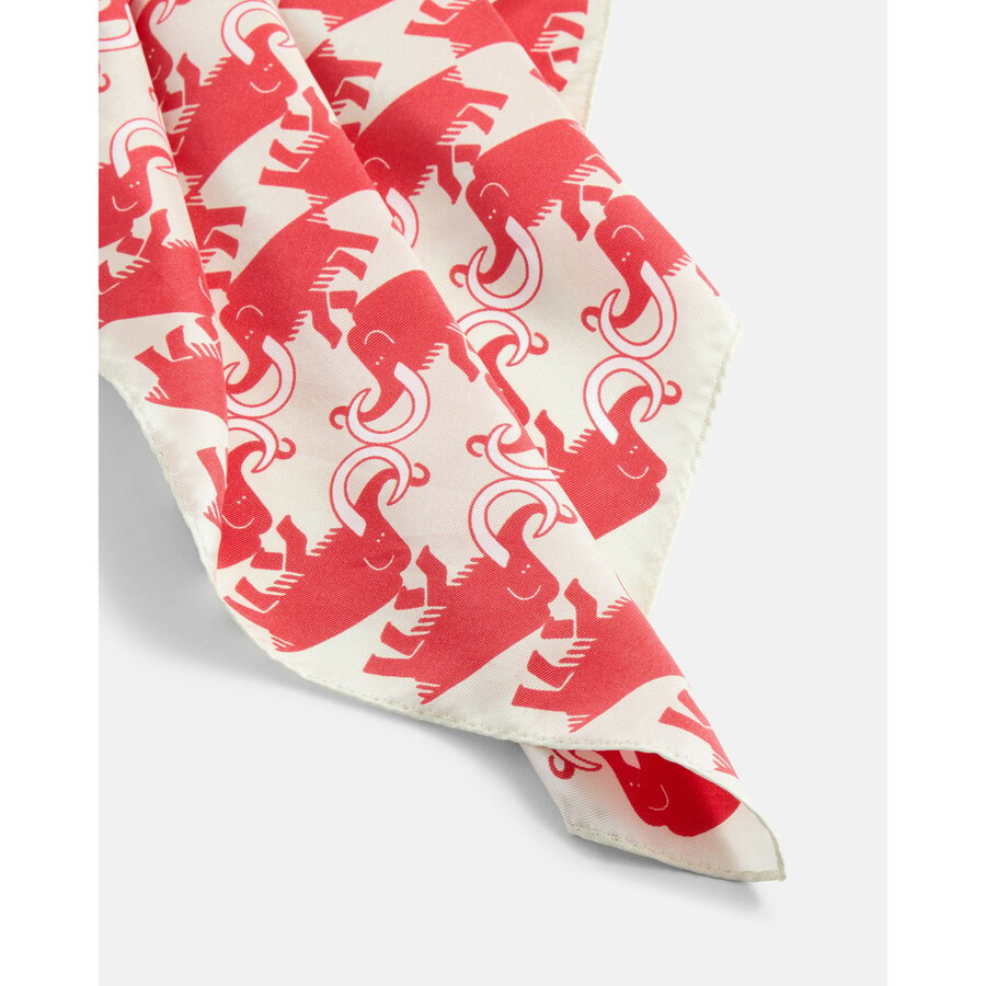 mammut x cabourn direttissima silkeskjerf hvit stein-mammutrød