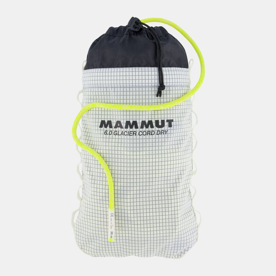 6.0 glacier cord dry 60m gul melert