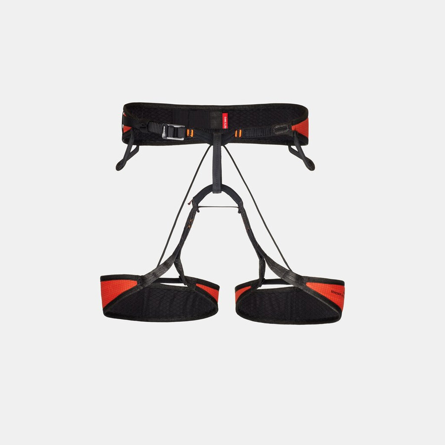 adam ondra sender light harness mammut rød